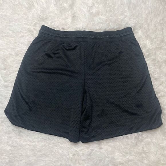 Nike Dri Fit Gym Shorts Retro Mesh Training Black Size Medium Lined Drawstring A - Picture 6 of 9